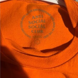 Anti social club smudged logo tee